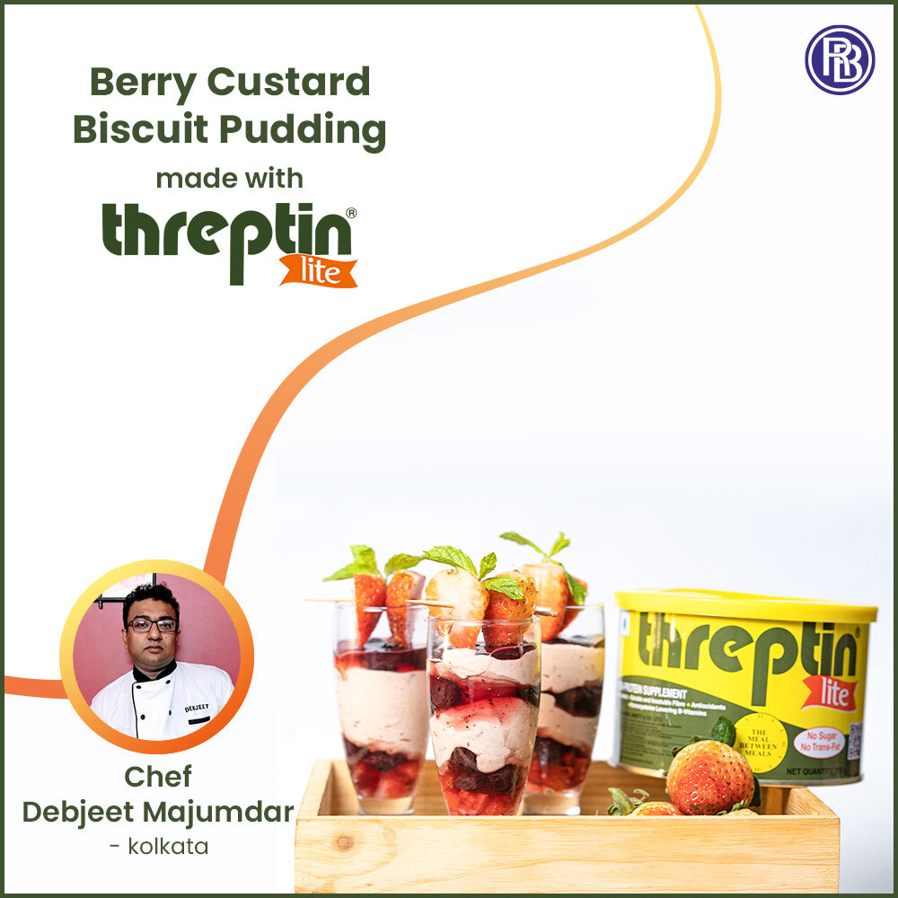 Berry Custard Biscuit Pudding